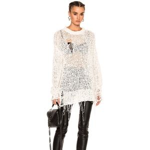 R13 White Out Sweater